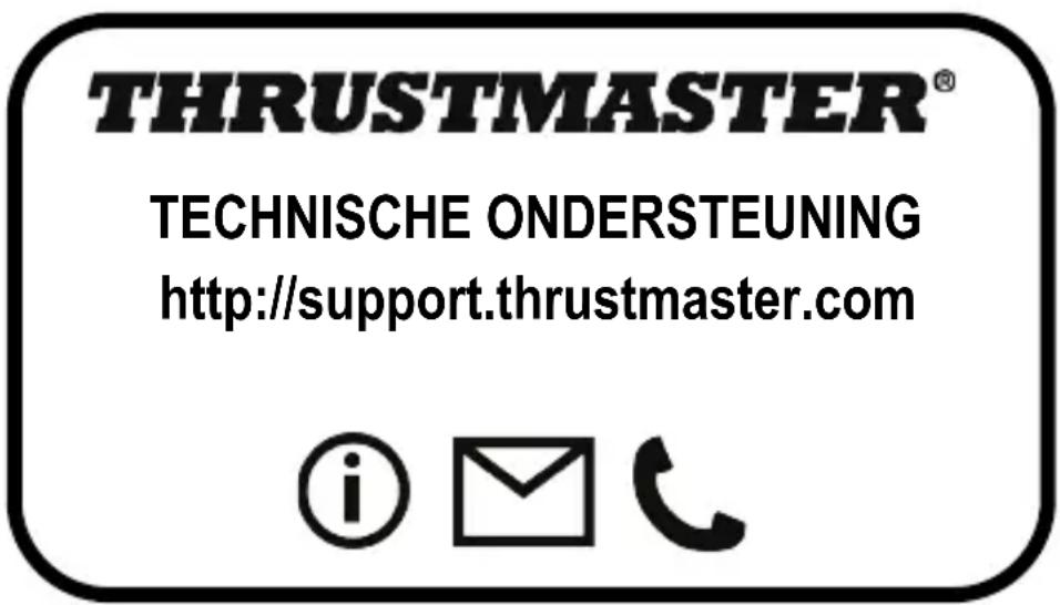 THRUSTMASTER® TECHNISCHE ONDERSTEUNING http://support.thrustmaster.com © 📧