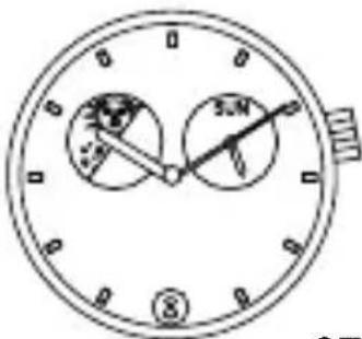 ORIENT Classic ET0T004D - ◆ EINSTELLEN DER UHRZEIT [EU(46D), FX(46Y), FE(46P), FN(46V), FP(46W)] - 5