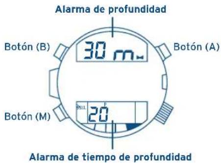 FESTINA F6601 - Funcion de alarma de tiempo de buceo: - 1