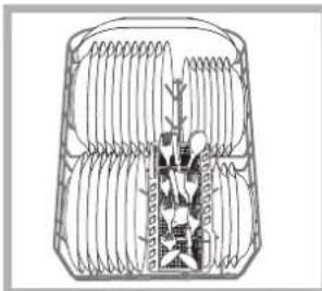 HOTPOINT-ARISTON LI 460.CHA - Ejemplos de carga del cesto inferior - 1