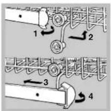 HOTPOINT-ARISTON LI 460.CHA - Regular la altura del cesto superior - 1
