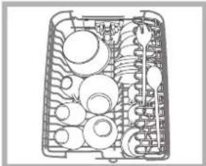 HOTPOINT-ARISTON LI 460.CHA - Ejemplos de carga del cesto superior - 1
