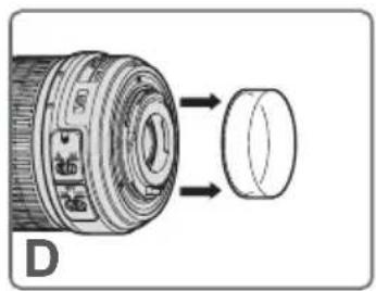 NIKON Nikkor AFS DX 1855mm f3.55.6G VR - 图示和符号的实例 - 7