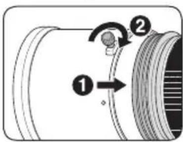 NIKON Nikkor AFS 200400mm f4G ED VR II - Attaching the hood - 1