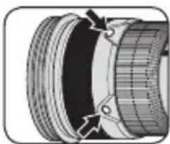 NIKON Nikkor AFS 200400mm f4G ED VR II - Focus operation selection switch and focus operation button (See p. 20 for compatible cameras.) - 2