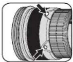 NIKON Nikkor AFS 200400mm f4G ED VR II - ■ Commutateur de selection de mise au point et bouton de mise au point (voir p. 52 pour les apparèils photo compatibles.) - 2