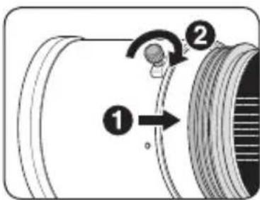 NIKON Nikkor AFS 200400mm f4G ED VR II - Instalación de la visera - 1