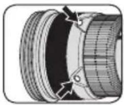 NIKON Nikkor AFS 200400mm f4G ED VR II - Scherpstelselectieknop en scherpstelknop (Zie p. 108 voor compatibile camera's.) - 2
