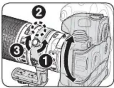 NIKON Nikkor AFS 200400mm f4G ED VR II - Cambiamento della posizione della fotocamera - 1