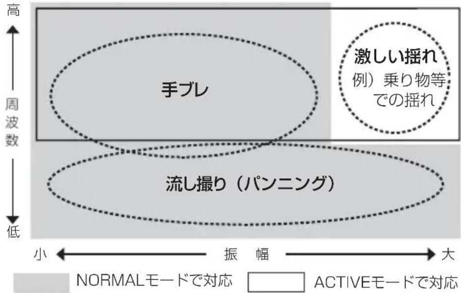 NIKON Nikkor AFS 70200mm f2.8G ED VR II - 手総補正機能の概念円 - 1