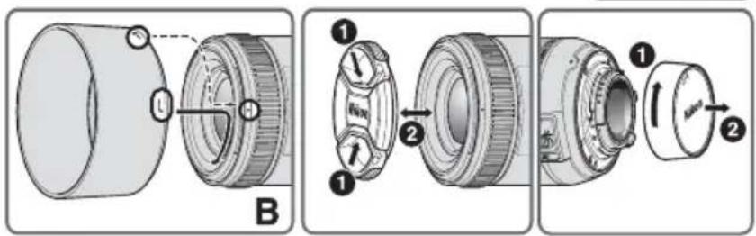 NIKON Nikkor AFS 50mm f1.4G - Beim Umgang mit Kamera und Objektiv unbedingt die folgenden Vorsichtmaßnahmen beachten: - 2