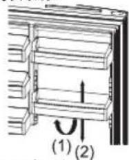 HOTPOINT H8BEH 183 O3 X - Tablette de porté régiable (sur certains modèles) - 1