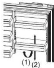 HOTPOINT H8BEH 183 O3 X - Adjustable door shelf (In some models) - 1