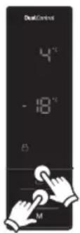 HOTPOINT H8BEH 183 O3 W - Impostazione della temperature del frigorifero - 2