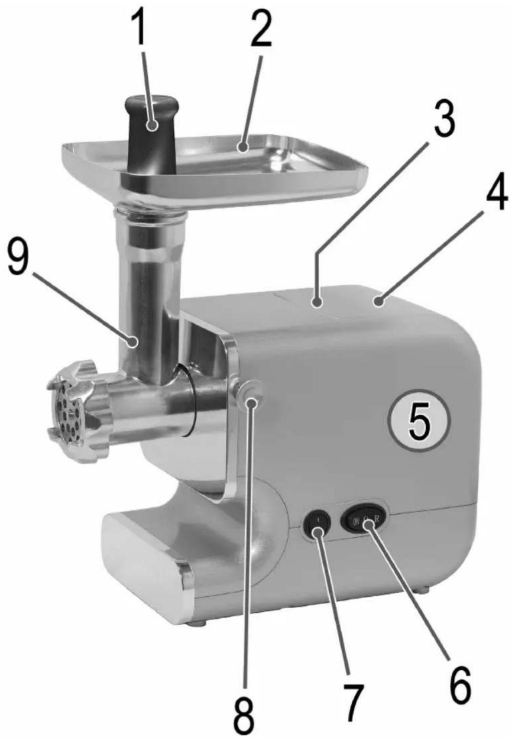 BOMANN FW 447 CB - Übersicht der Bedienelemente - 1