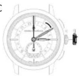 Girard-Perregaux Laureato 80189D11A182311A - Segundo huso horario (hora local) - 1