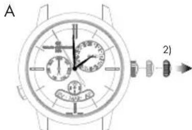Girard-Perregaux Laureato 80189D11A182311A - Heure et minute - 1