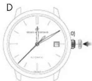 Girard-Perregaux Laureato 80189D11A182311A - Couronne à 3 positions - 6