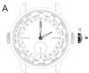 Girard-Perregaux Laureato 80189D11A182311A - INDICADOR DE LAS HORAS DEL MUNDO - 1