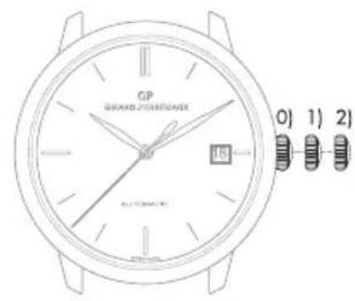 Girard-Perregaux Laureato 80189D11A182311A - Corona de tres posiciones - 2