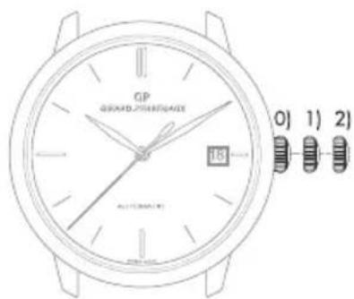 Girard-Perregaux Laureato 80189D11A182311A - Corona a tre posizioni - 2