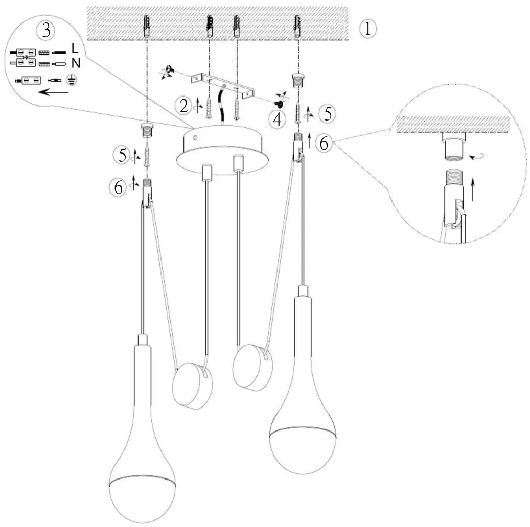 Trio Lighting Drops 327910205 - 2