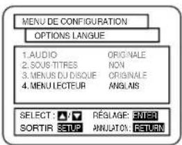 HITACHI DVPF2U - MENU DU DISQUE: - 1