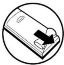 HITACHI DVPF2U - MISE EN PLACE DES PILES - 1