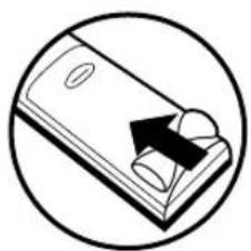 HITACHI DVPF2U - MISE EN PLACE DES PILES - 3