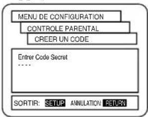 HITACHI DVPF2U - Appuyer sur la touche CONFIGURATION (SETUP) dans le mode ARRÊT (STOP). - 3