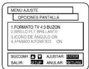 HITACHI DVPF2U - Presione los botones ▲/▼ para seleccionar un elemento y luego presione el botón ENTER. - 1