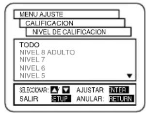 HITACHI DVPF2U - Cuando se ha seleccionado el nivel de bloqueo de los padres - 2
