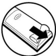 HITACHI DVPF2U - LOADING THE BATTERIES - 1