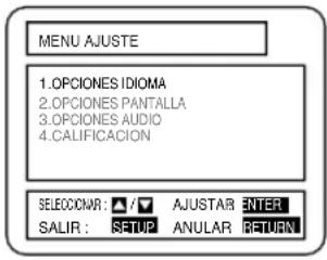 HITACHI DVPF2U - Presione el botón SETUP en el modo STOP. - 1