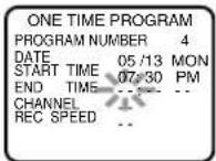 HITACHI DVPF2U - 5) Set the end time - 1