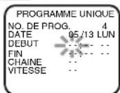 HITACHI DVPF2U - 4) Régler l'heure de commencement - 1