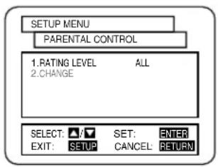 HITACHI DVPF2U - When Parental Level is selected - 1