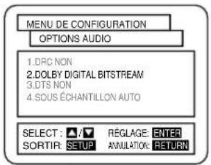 HITACHI DVPF2U - RÉGLAGES AUDIO - 4