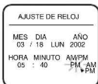 HITACHI DVPF2U - 6) Ajuste AM o PM - 1