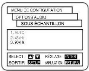 HITACHI DVPF2U - RÉGLAGES AUDIO - 7