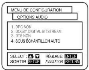 HITACHI DVPF2U - RÉGLAGES AUDIO - 6