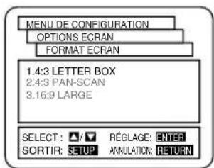 HITACHI DVPF2U - AFFICHAGE DES RÉGLAGES - 4
