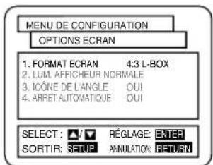 HITACHI DVPF2U - AFFICHAGE DES RÉGLAGES - 3