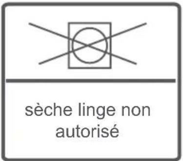 sèche linge non autorisé