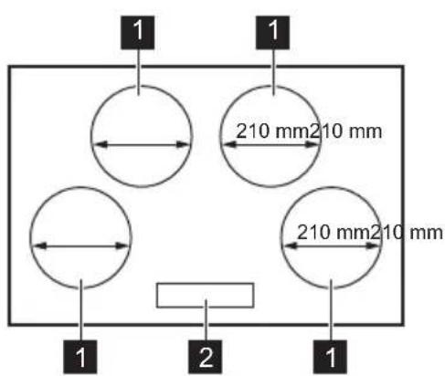 Leonard LAI8001F - Description de la table de cuisson - 1