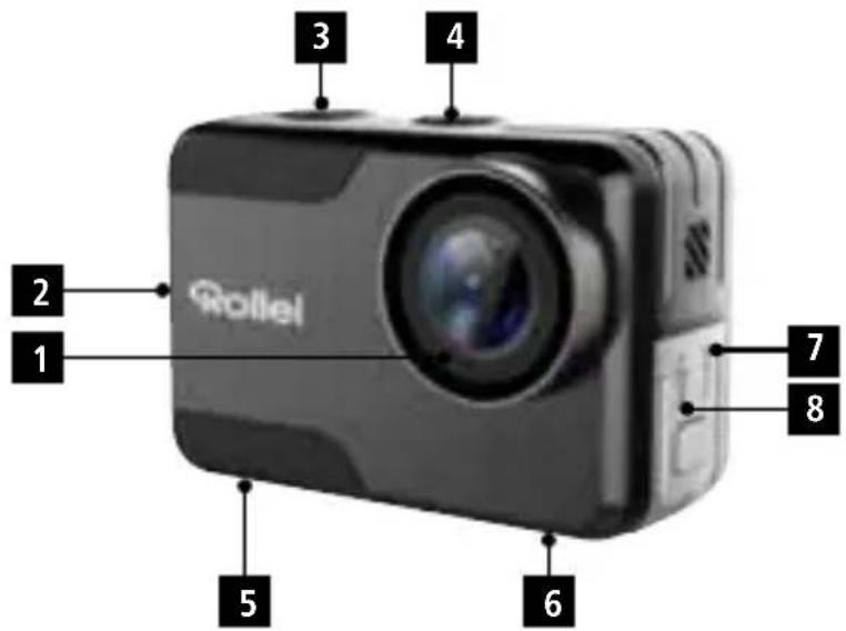 ROLLEI Actioncam 6s Plus - Description de laamera - 1
