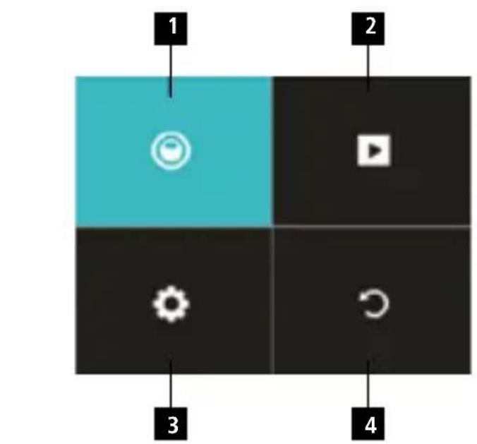 ROLLEI Actioncam 6s Plus - Menu režimu: - 1