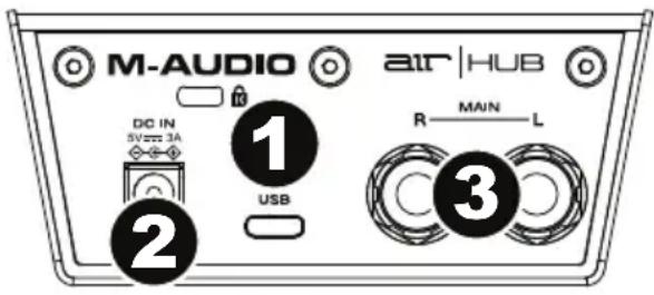 M-AUDIO AIR 192|HUB - Panneau arrête - 1