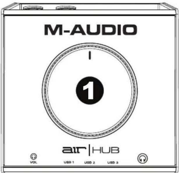 M-AUDIO AIR 192|HUB - Pannello superiore - 1