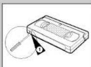 SAMSUNG SVDVD1E - Protégez une cassette enregistrée - 1